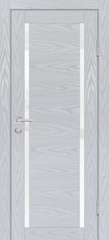 Дверь PSM-9 / Цвет Дуб скай серый / белоснежный лакобель / Двери PROFILO PORTE