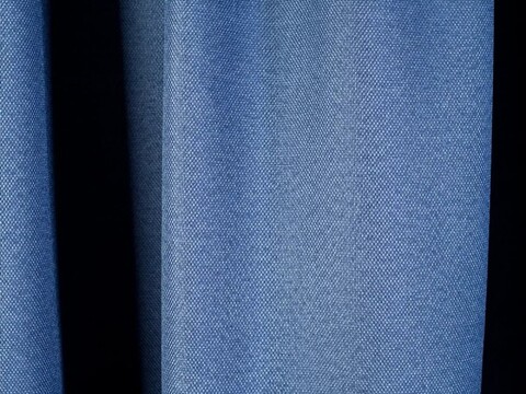 Блэкаут рогожка для штор темно голубая. Ш-280 см. Арт. Т-818-31