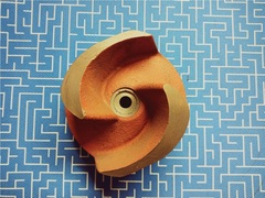 Крыльчатка помпы DDE PTR80H/K, крепление шпонка, к/в 25,4 мм (80SP-017-1)