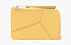 Loewe Puzzle Anagram-Motif Leather Wallet "Banana Yellow"
