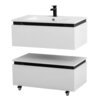Cezares SLIDER-800-1C-PI-NA-P SLIDER Тумба с одним выкатным ящиком, Орех Дымчатый, 796x476x300, SLIDER-800-1C-PI-NA-P