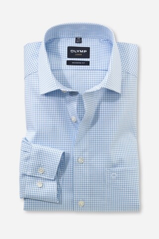 OLYMP MODERN FIT Сорочка трикотажная в мелкую клетку