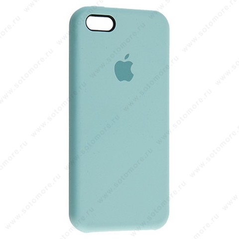 Накладка Silicone Case для Apple iPhone SE/ 5s/ 5 бирюзовый