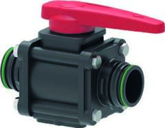 Кран шаровый G3 2-ходовой со стяжными болтами T9M пластик Италия ЭкоПром(0кг;) - арт.557258