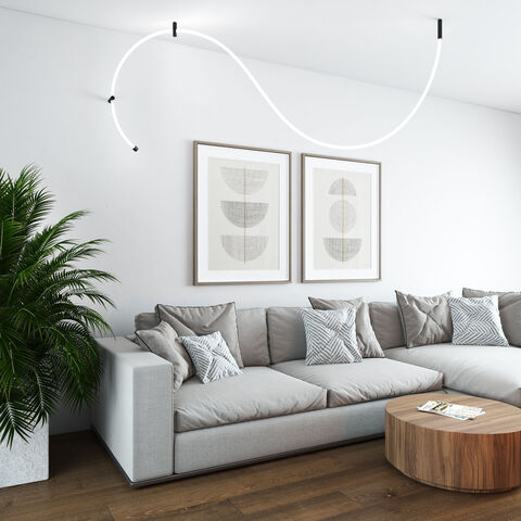 Заглушка для круглого гибкого неона Elektrostandard Full light FL 28/20 черный