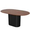 Стол обеденный Type овальный 160*95 см (орех/черный)