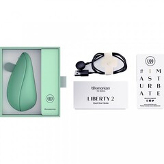 Бесконтактный клиторальный стимулятор Womanizer Liberty 2, серо-зеленый