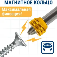 Бита отверточная с магнитным кольцом ПРАКТИКА 
