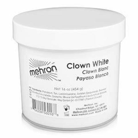 MEHRON Грим для клоуна экстра белый Clown White Extra Large, 454 г