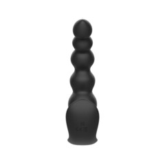 Черная анальная виброёлочка Anal Bead Vibrator с пультом ДУ - 