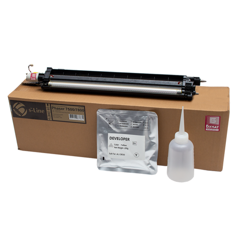 Блок проявки БУЛАТ s-Line 848K08844 для Xerox Phaser 7500, Phaser 7800, WC 7425, WC 7525 (Жёлтый, с девелопером), ref