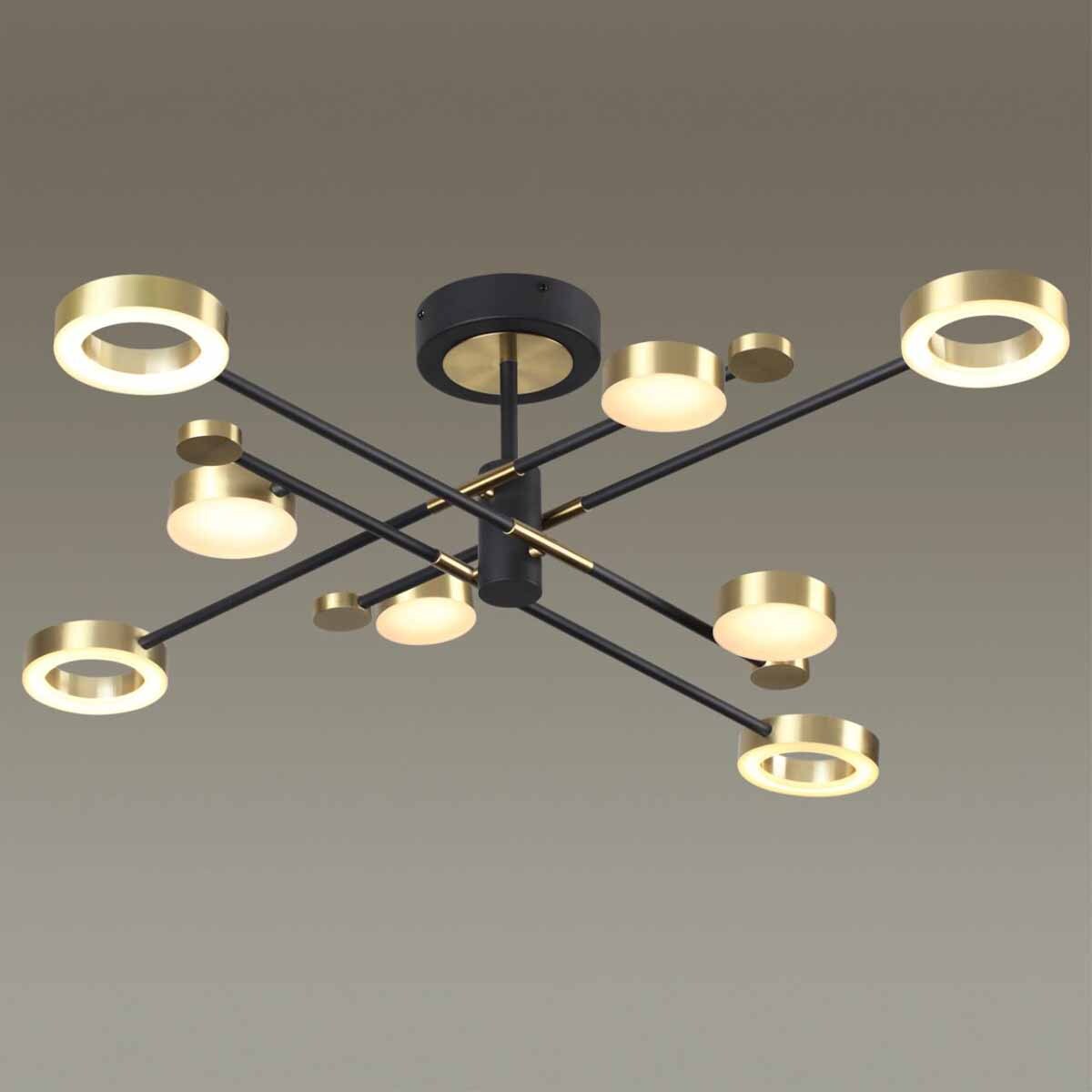 Потолочная светодиодная люстра Odeon Light Midcent Denzel 4321/63CL