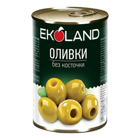 Оливки без косточек Ekoland жб 280гр