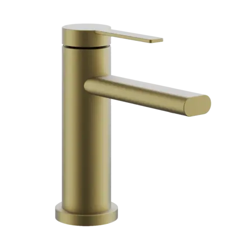 Смеситель для раковины BELZ B10813-5 нержавеющая сталь, брашированное золото