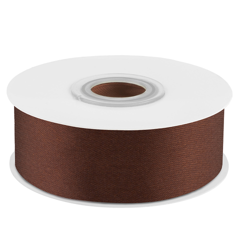 Лента Атласная (2,5см*22,85м) Шоколадный.