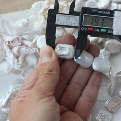 Жемчуг натуральный барочный, прямоугольный, 17,9-19,5 мм, 1 нить, Ж031