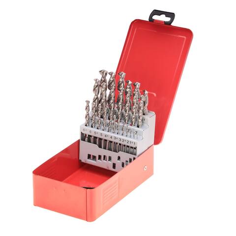 Набор сверл по металлу 1-13мм 25шт DIN338 HSS-G 130° TL3000 (мет. кейс) Ruko 258215(K)
