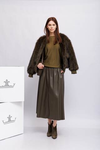 Nude Юбка расклешенная из эко-кожи