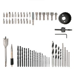 GREENWORKS Набор сверл, бит и коронок в кейсе 60 предметов (2944507)