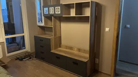 Секция центральная Вегас ЦС-03 дуб каньон / графит