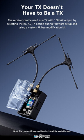 Приёмник GEPRC ELRS 915M/2.4G Gemini Xrossband