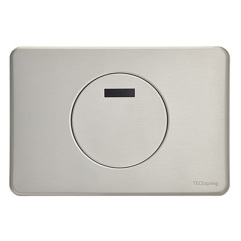 TECE S249502 TECEspring SL Электронная панель смыва, кругл. клав., нерж. сталь, сатин, с покрытием против отпечатков пальцев