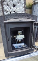 Банная печь «Атмосфера L» сетка нержавейка c газовой горелкой до 20 м³