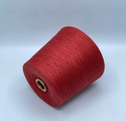 Бобинная пряжа,Cotton combed, 1693м. 100%Хлопок, Терракот(136), 39313