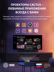 Проектор Cactus CS-M1.SG DLP 9600Lm LS 600Lm ANSI (1920x1080) 200000:1 ресурс лампы:20000часов 1xUSB typeA 1xHDMI 1.9кг — фото 4