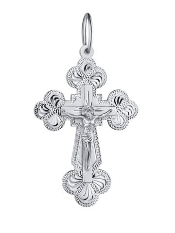Крестик православный из серебра