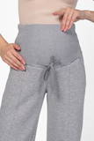 Утепленные брюки для беременных 13393 серый меланж