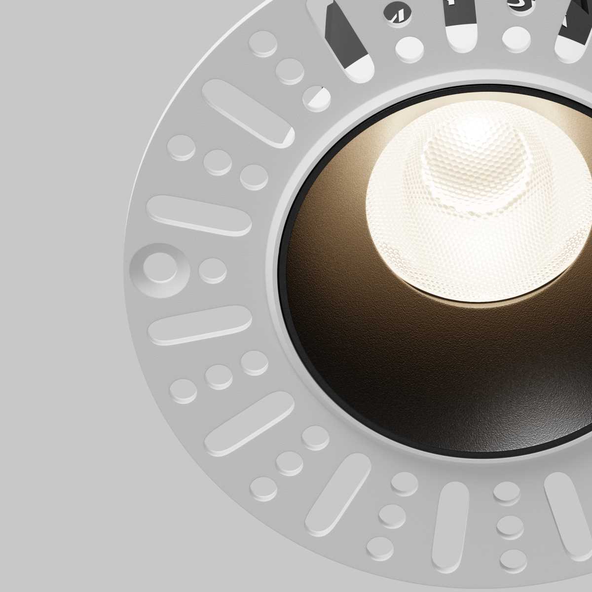Встраиваемый светильник Maytoni Technical Dip DL119-10W-4K-TRS-B