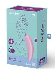 Розовый вакуум-волновой стимулятор Satisfyer Curvy 3+ - 