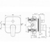 Смеситель встраиваемый на 2 потребителя Ideal Standard CeraPlan III A6115AA