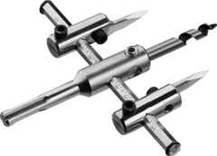 ЗУБР d 40-120 мм, глубина реза 30 мм, регулируемое сверло по дереву (29440-120)