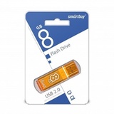 Флешка 8 GB USB 2.0 SmartBuy Glossy (Оранжевый)