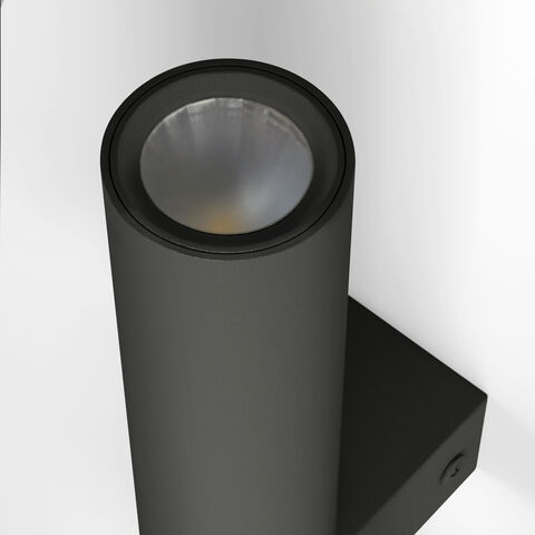 Настенный светодиодный светильник Pitch 40020/1 LED черный/латунь