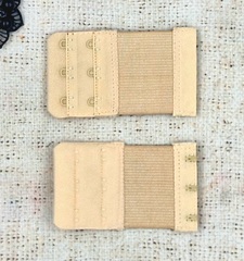 Застежка-удлинитель для бюстгалтера, р. 8,5*5см/12мм, бежевый