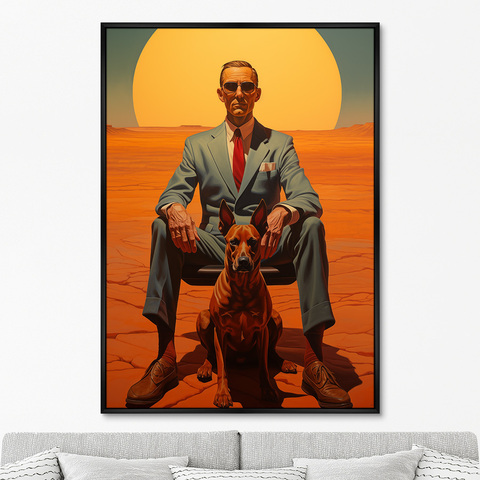 ArtNoMore - Репродукция картины на холсте The Dogs of Wall Street, 2024г.