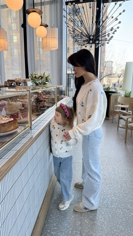 Кардиган с цветами детский