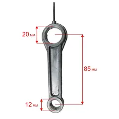 Шатун QUATTRO ELEMENTI Storm/Aero/Cyclone/Vento/Torre под палец поршня 12 мм (770-209-012)