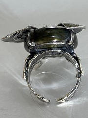Жук (серебряное кольцо)