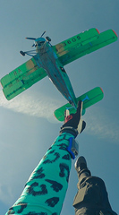 Перчатки Skydive 4 Life белые парашют