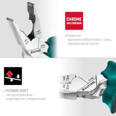 KRAFTOOL 160 мм, комбинированные плоскогубцы с эксцентриковым шарниром (22011-1-16)