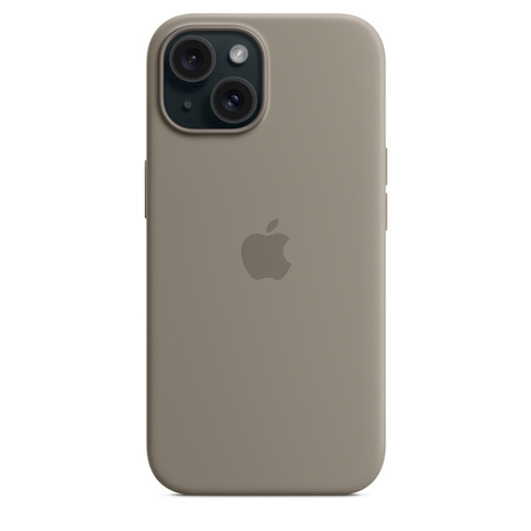 Чехол Apple iPhone 15 Silicone Case MagSafe Clay силиконовый глиняного цвета