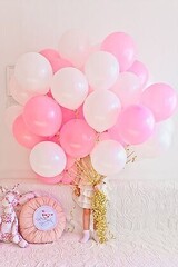 Нежно-розовый сет из 30 шаров