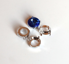 Оправа для риволи 14мм цвет серебро. Swarovski 1122