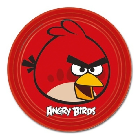 Тарелка Angry Birds 23см 8шт