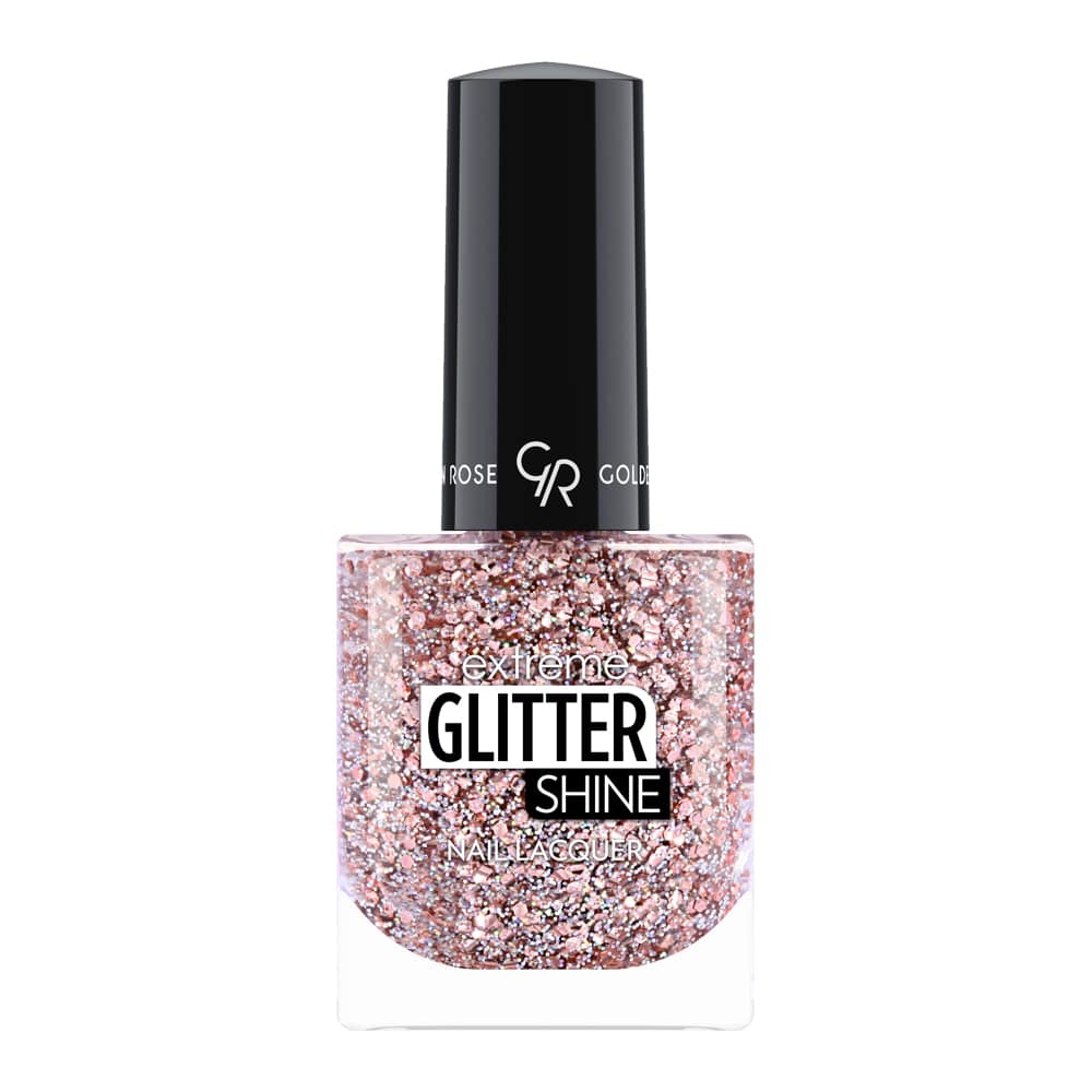 Лак для ногтей с эффектом геля Golden Rose extreme glitter shine nail  lacquer 209