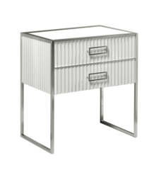 Boheme Monaco 866-080-WCR Тумба, цвет: белый глянец, хром фото